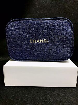 chanel beaute cosmetic makeup bag pouch clutch sparkling red gold w gift box 386810971854