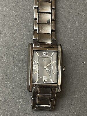 relic zr77109 mens stainless steel gunmetal date wristwatch 355694032593