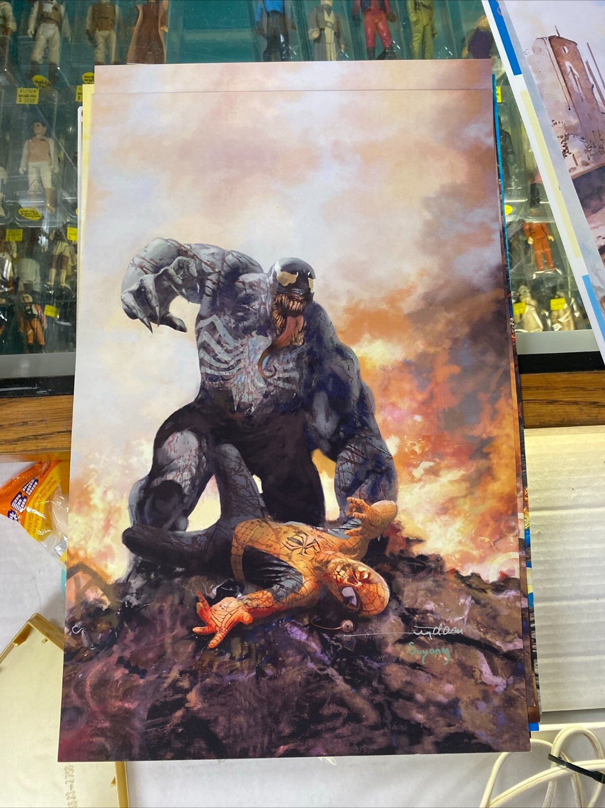 限定サイン入り　ARTHUR SUYDAM アメコミ　エイリアン　ポスターブック 限定サイン入り ARTHUR SUYDAM アメコミ エイリアン ポスター