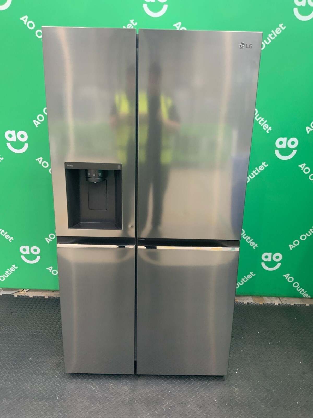LG American Fridge Freezer Plumbed Shiny Steel D Rated GSLV70PZTD #LF102284