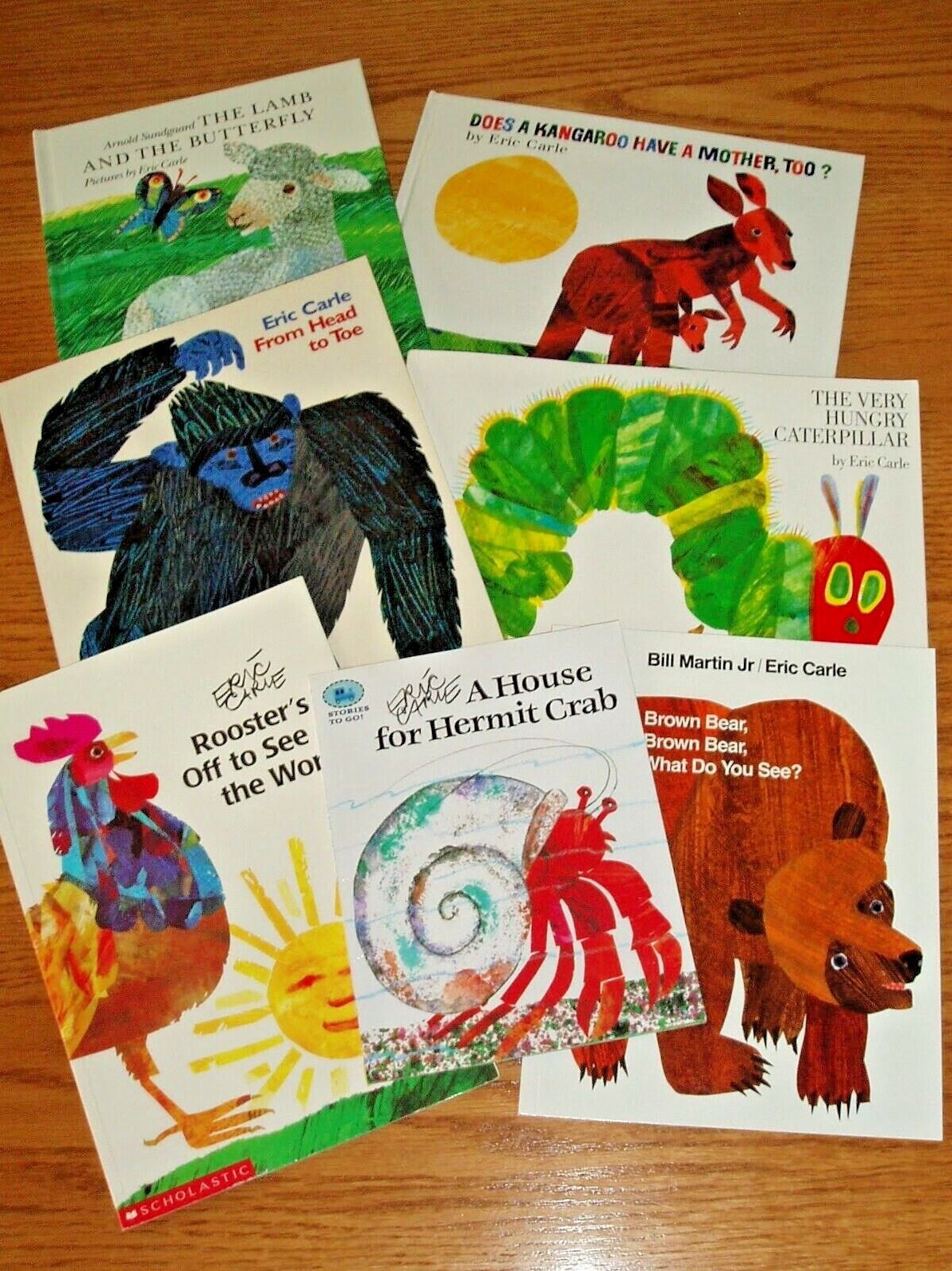 Picture Books by Eric Carle or Bill Martin Jr illus by Eric