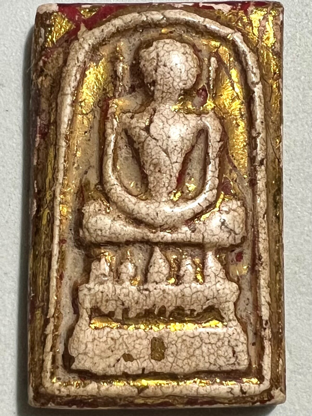 PHRA SOMDEJ KAISER LP TOH RARE OLD THAI BUDDHA AMULET PENDANT