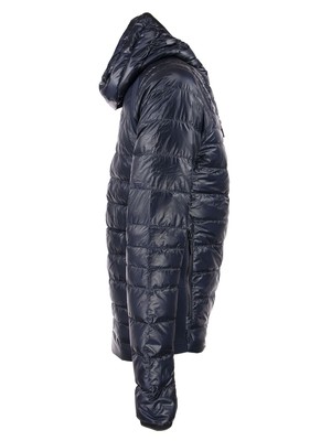 Pre-owned Canada Goose Hybridge Lite - Hooded Down Jacket In Blue