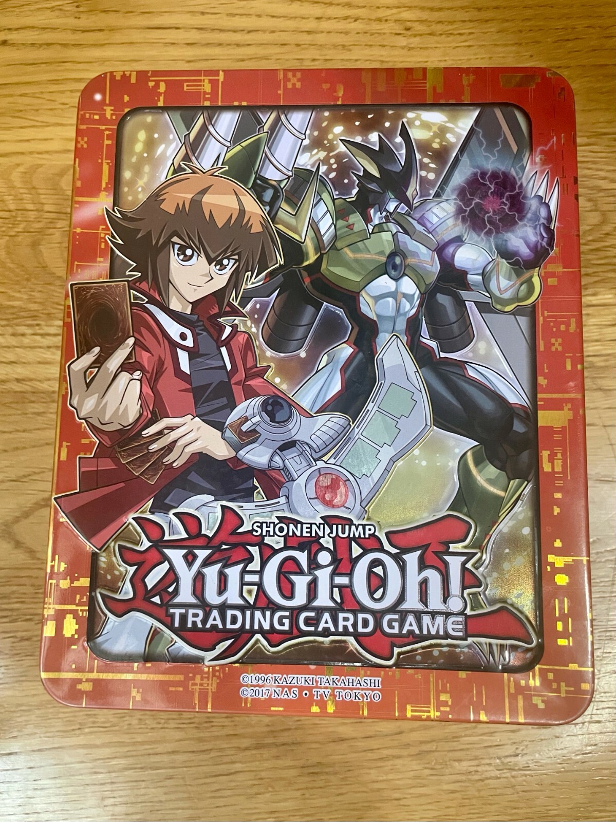 Yu-Gi-Oh Game 2018 Jaden Mega Tin. BOX ONLY NO CARDS Great