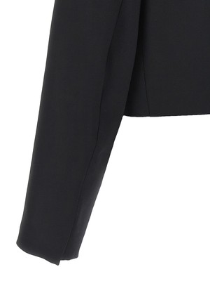 Pre-owned David Koma 'cropped' Blazer In Black