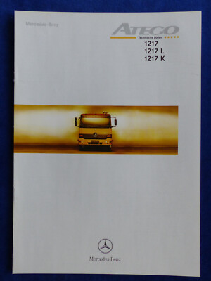 Mercedes LKW Atego 1217 Technische Daten MJ 2000 - Prospekt Brochure 10.1999