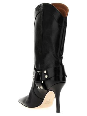 Pre-owned Paris Texas 'june' Boots In Black