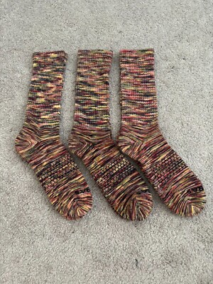 3 Pairs Bombas calf Socks Size L