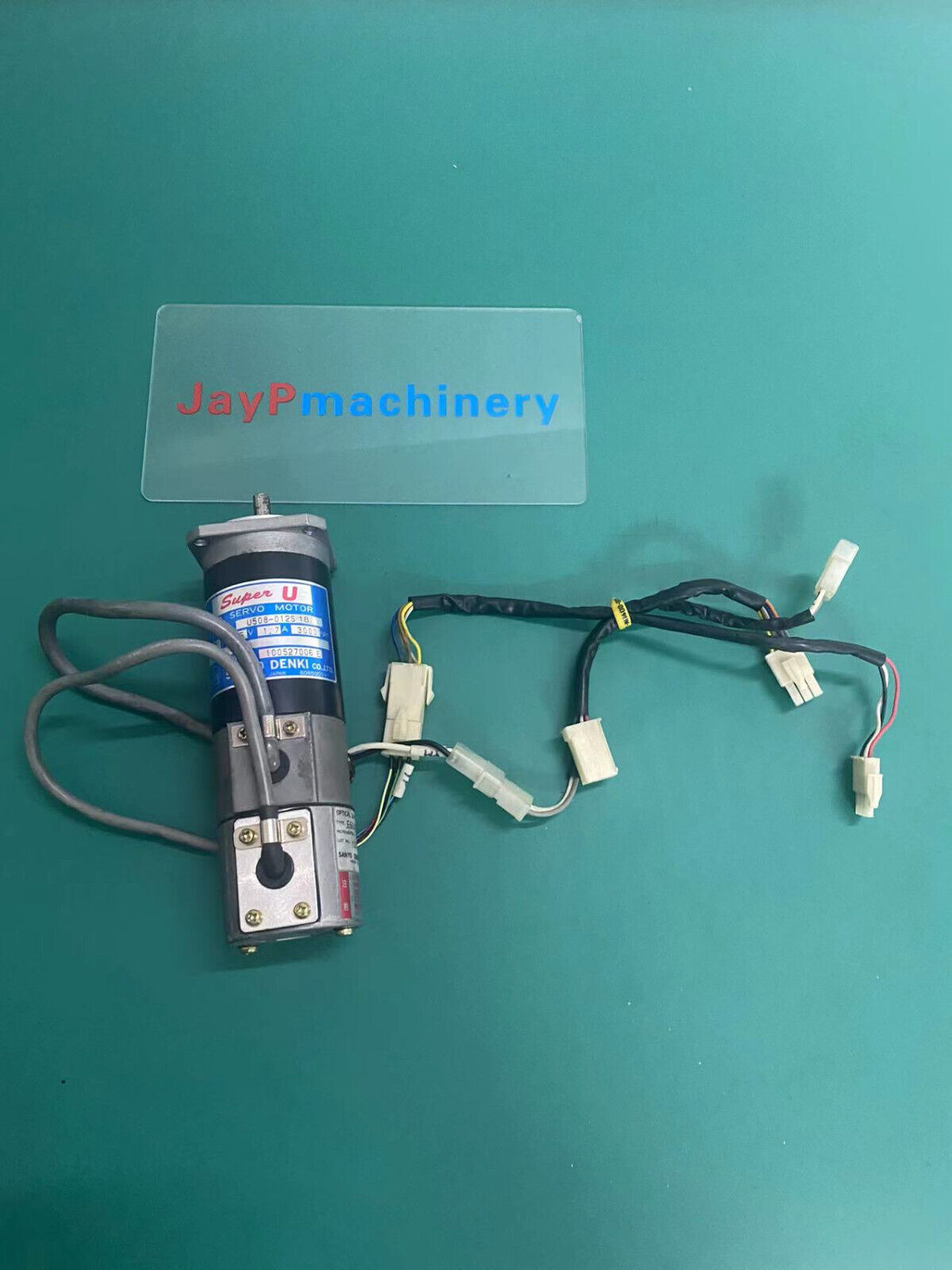 Sanyo Denki Super U DC SERVO MOTOR U508-012S18 Optical Shaft Sanyo Denki Super U DC SERVO MOTOR U508-012S18 Optical Shaft