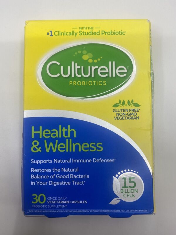Culturelle Probiotics Health & Wellness 30ct Box Supports Immune Defenses 11/24