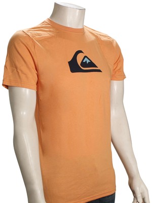 

Футболка с логотипом Quiksilver Comp — медно-коричневый — новинка, Оранжевый