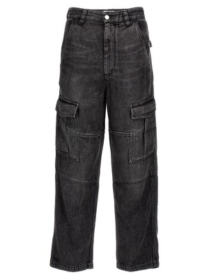Pre-owned Isabel Marant Terence Cargo Jeans In Gray