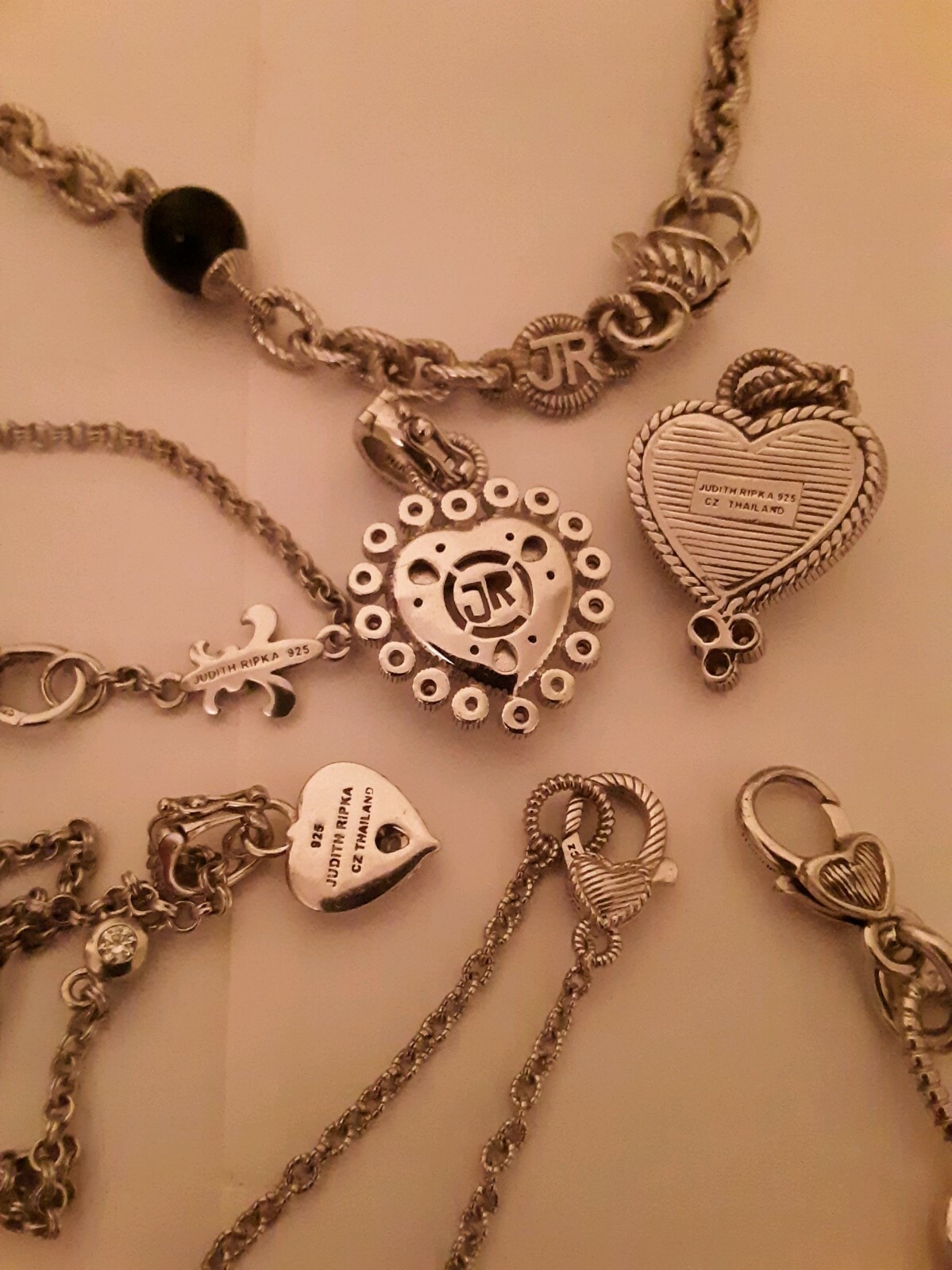 Judith Ripka Sterling Silver Jewelry Lot.
