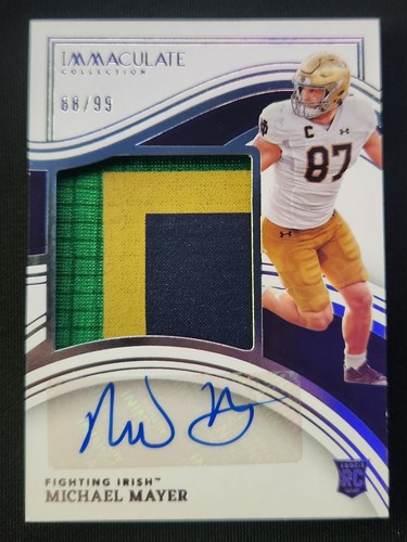 2023 Panini Immaculate Collection Collegiate Michael Mayer #42