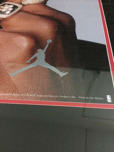 ORIGINAL NIKE MICHAEL AIR JORDAN 6 RINGS POSTER 1999 COSTACOS BULLS 23 x 35