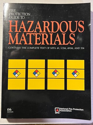 Fire Protection Guide to Hazardous Materials 10th Edition 1991