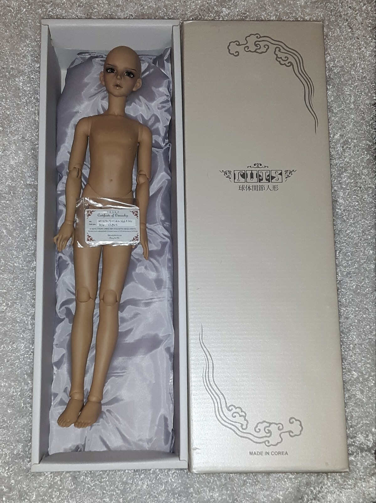 Luts Claus delf real skin  brown Sd bjd coa orig box