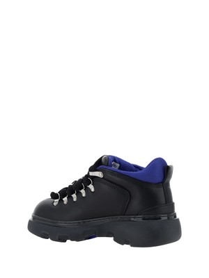 Pre-owned Burberry Trek Ankle Boots In Black