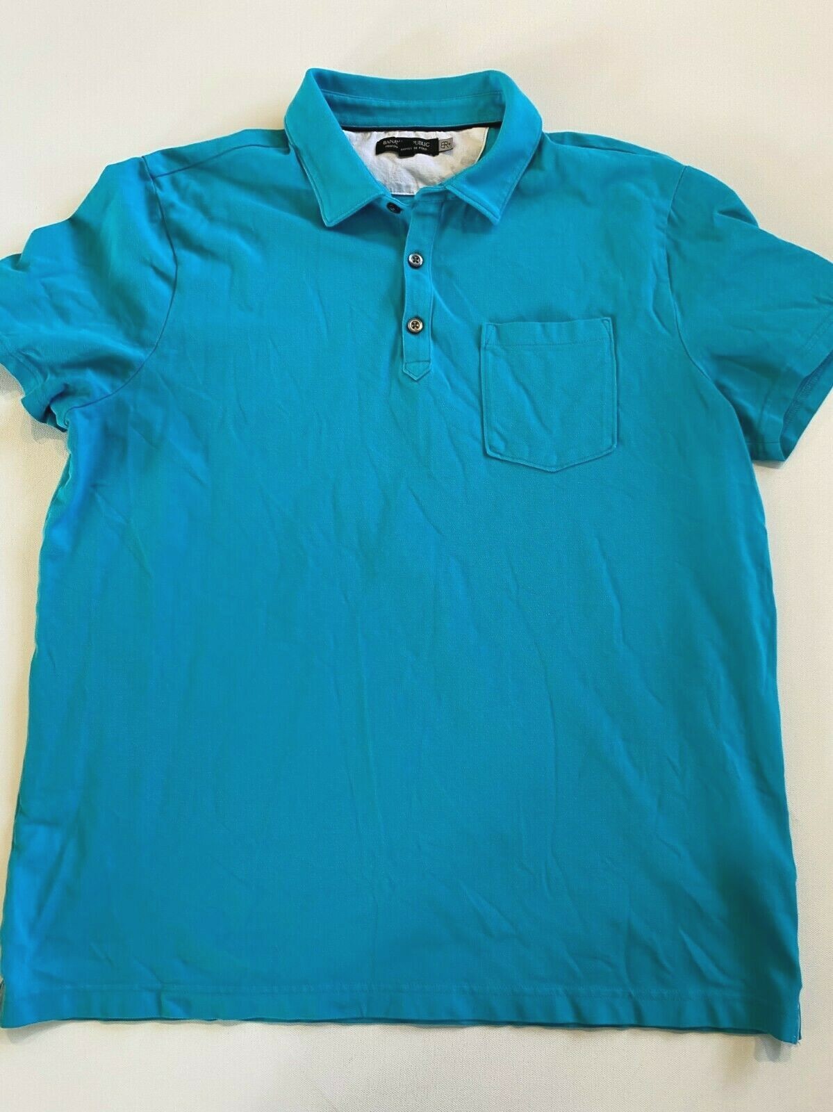 Banana Republic Polo Performance Pocket Shirt Mens Extra