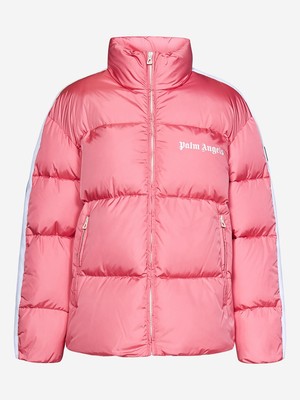 Pre-owned Palm Angels Classic Track Padded Jacket In Pink