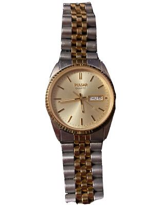 Pulsar Gold Quartz Men s Watch