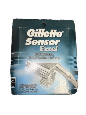 Gillette Sensor Excel Comfort Razor Blades 10 Cartridges NEW & SEALED!