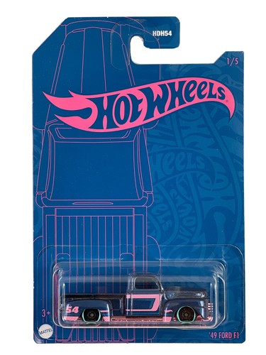 2022 Hw 54th Anniversary Satin Blue & Pink 1/5 '49 Ford F1