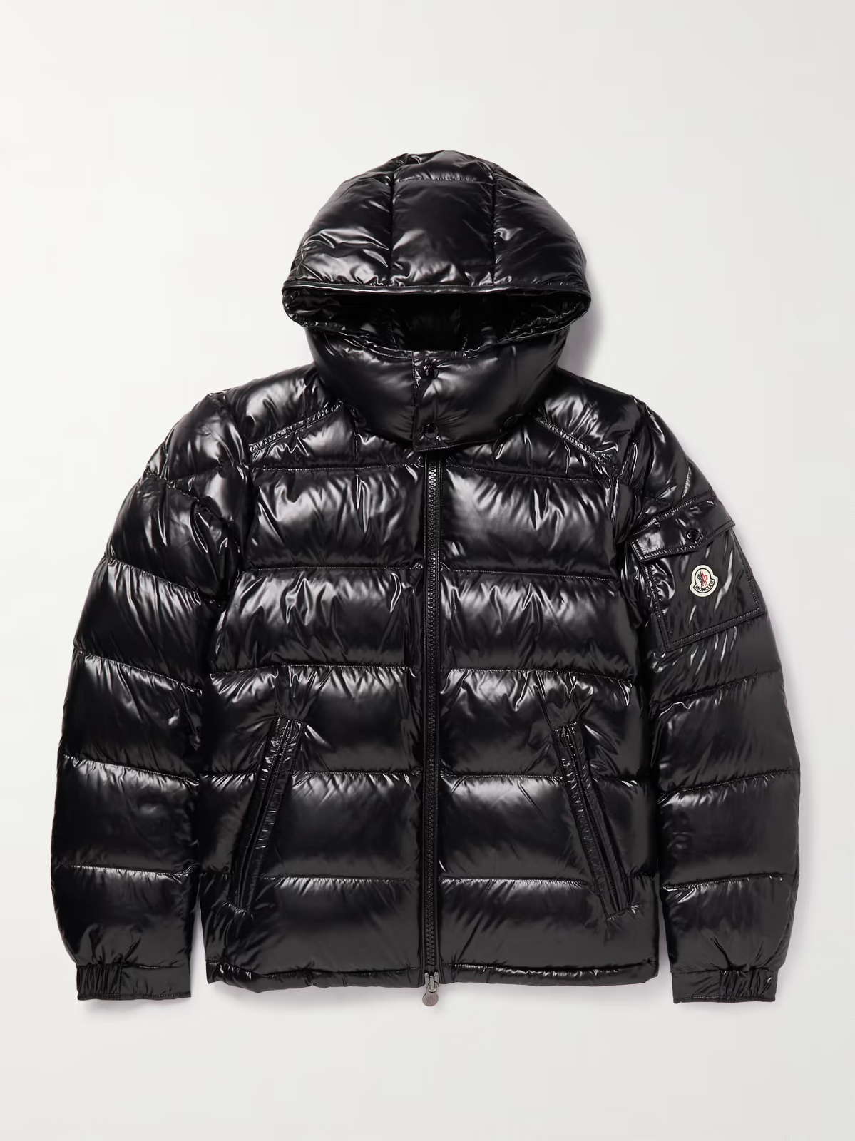 NEW Moncler Men's Maya Quilted Shell Hooded Down Jacket in