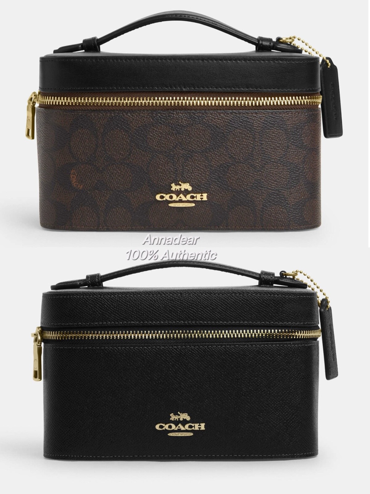 コーチ COACH F53385 ポーチ Sig Pvc Cosm Cse 1… Coach Authentic Women Bag Signature PVC Canvas Cosmetic Case