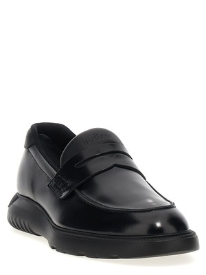 Pre-owned Hogan 'h600' Loafers In Black