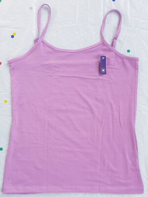 Ladies Stretch Plain Strappy Vest Cami Women's Tank Top Cotton High Quality