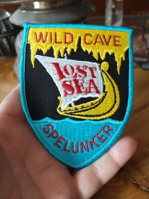 Vintage wild cave Lost Sea adventure spelunker embroidered badge patch