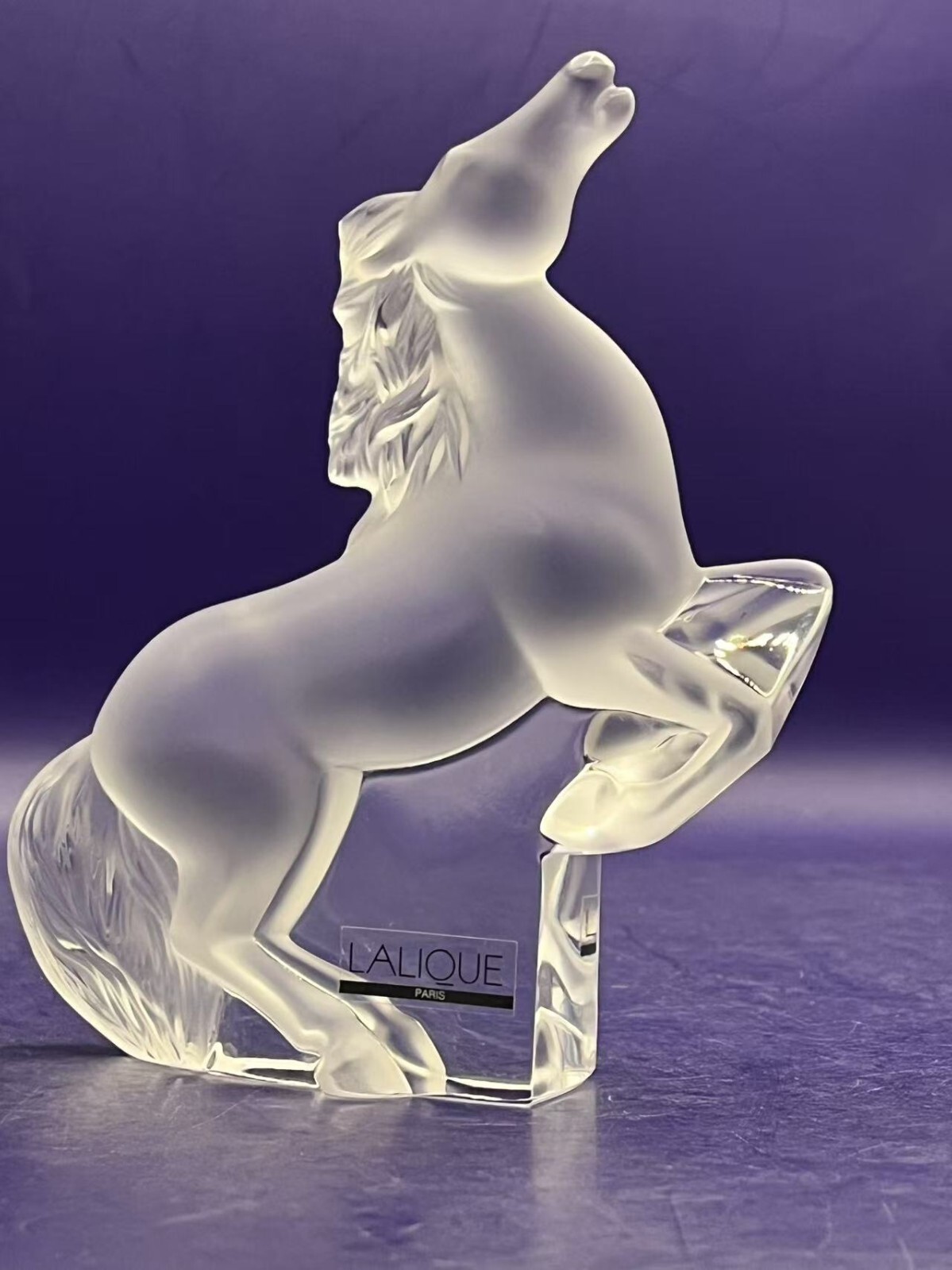 LALIQUE 馬のガラス彫刻 Kazak Horse sculpture – Lalique North America