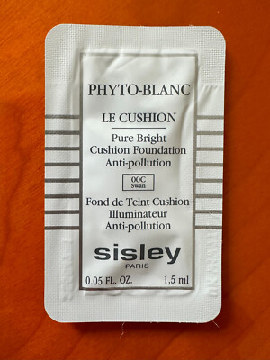 Sisley Phyto-Blanc Le Cushion Foundation 00C Swan Each Sample 1.5 ml x 5 =9ml