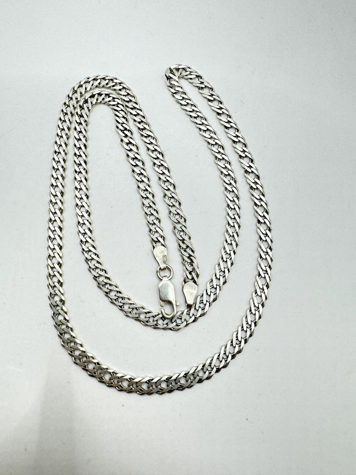 Vintage 925 Sterling Silver Chain Necklace, 11.44g, Signed, 56cm