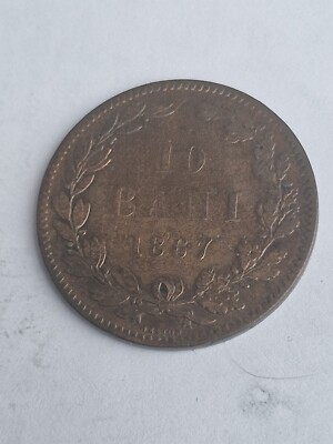 Romania 10 Bani 1867, Carol I