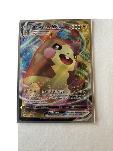 Pokemon Sword & Shield Morpeko VMAX Ultra Rare Card 80/202 | eBay