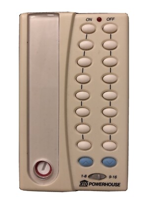 X10 PowerHouse HR12A PalmPad Wireless Remote Control