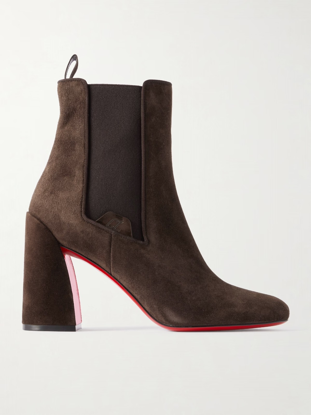 Christian Louboutin TURELASTIC 85 Suede Chelsea Ankle Bootie