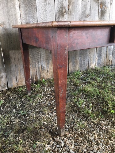 Large French 19th Century Cherry Farmhouse Table FREE DELIVERY if near VT USA