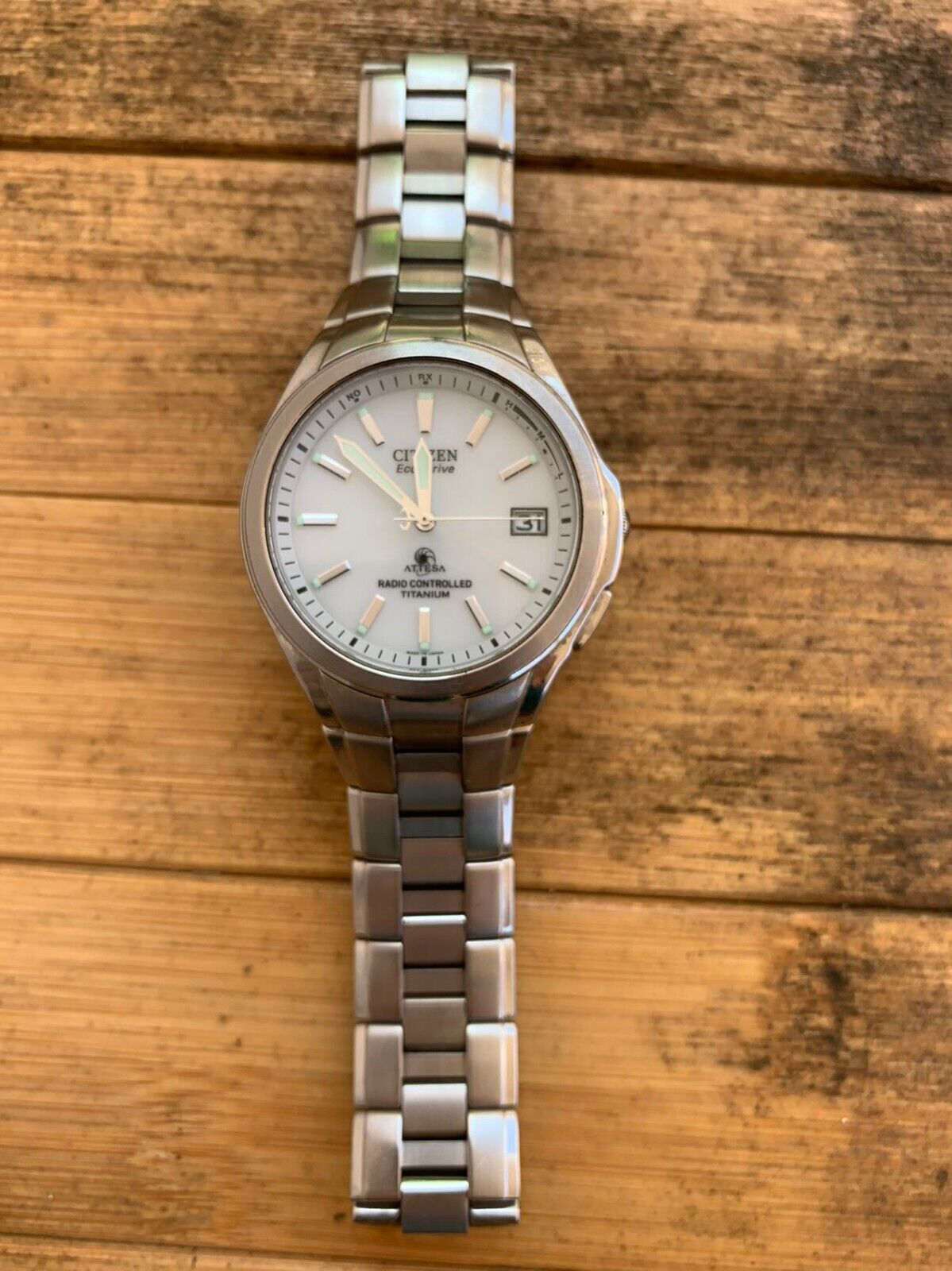 CITIZEN ATTESA Eco-Drive GN-4W-S Solar White Dial CITIZEN ATTESA Eco-Drive GN-4W-S Solar White Dial
