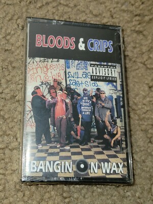 Bloods & Crips - Bangin On Wax 1993 Cassette Tape Sealed New - Rare