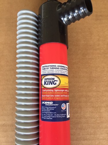 King Innovation 48036 Siphon Utility Pump 36-Inch Pump x 36-Inch Hose