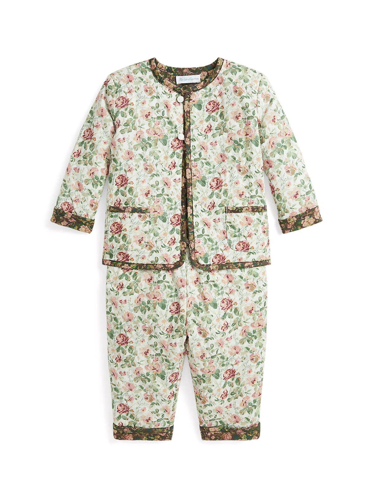 Ralph Lauren Reversible Floral Jacket & Pants Set Baby Girl's 3M Multi - 2 piece - Picture 1 of 24