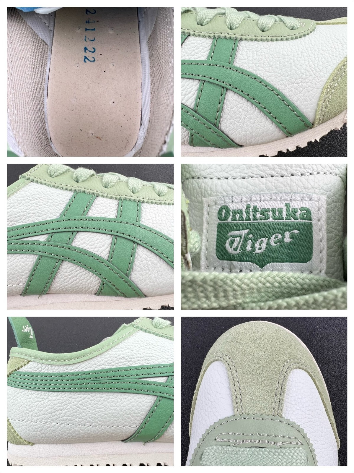 Pre-owned Onitsuka Tiger Authentic  Mexico 66 Green Sneakers Brand W/box Unisex