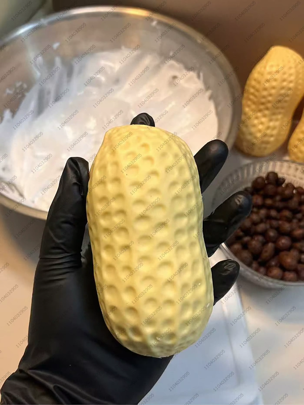 Peanut Stress Ball Crunchy Squeeze Ball Squishy Toy Buttery-Soft Feel Fidget Toy