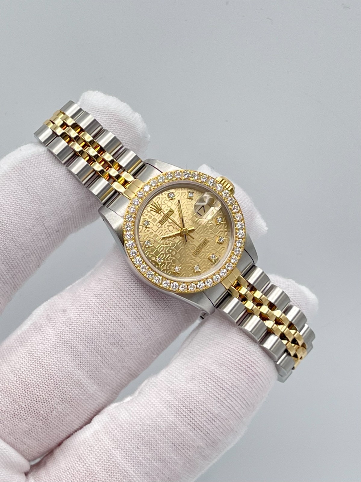 Rolex Datejust 26mm 69173 Jubilee Diamond Dial Diamond Bezel Two Tone Papers - Picture 5 of 13