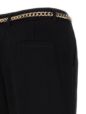 Pre-owned Michael Kors High-waisted Pants In Black