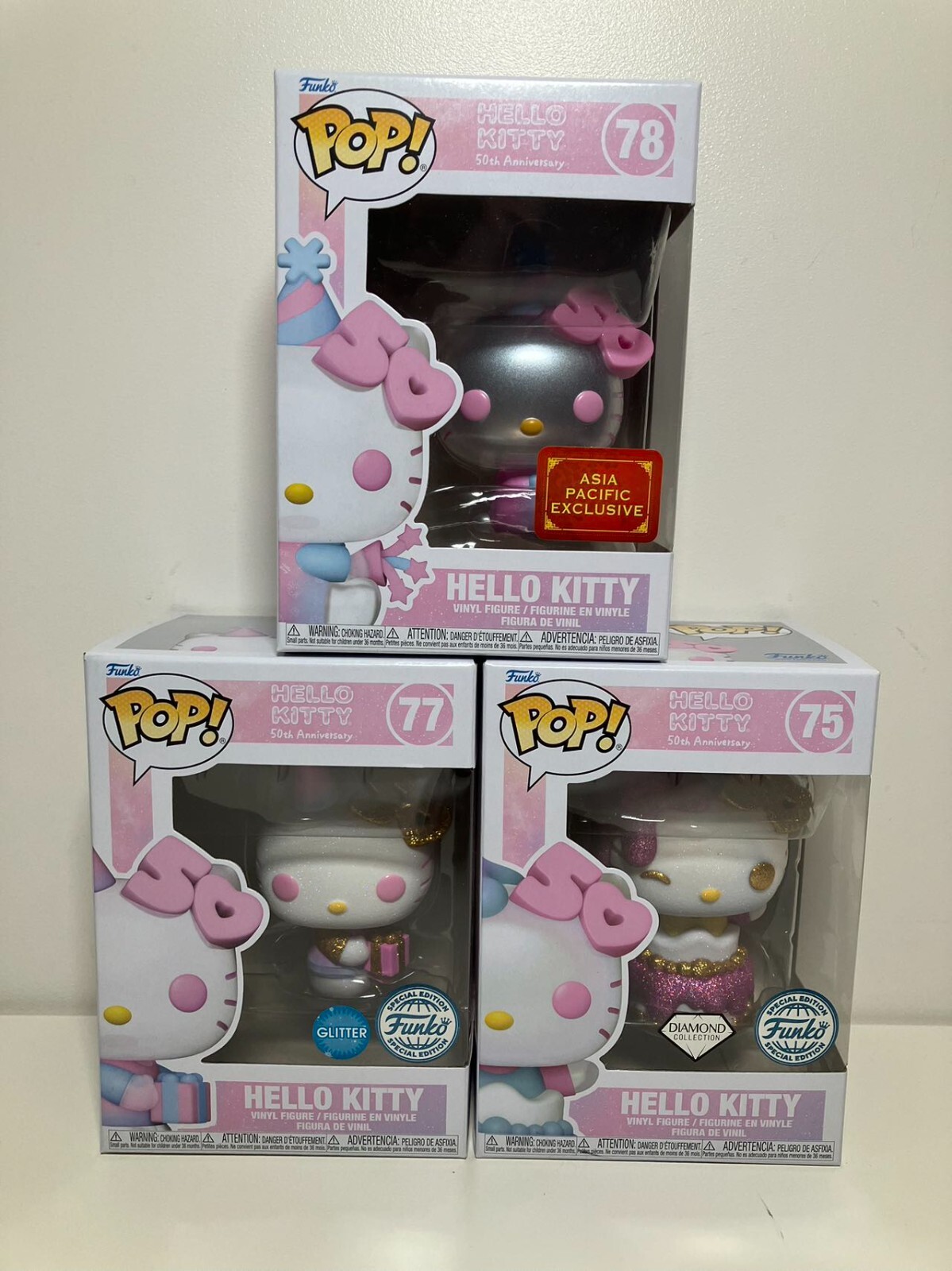 Sanrio Hello Kitty 50th Anniversary #75 77 78 Funko Pop