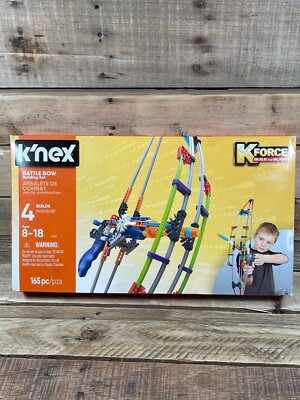 K'NEX K-Force Battle Bow 4 in 1 Build and Blast Building Set 165 Pcs Dart Gun